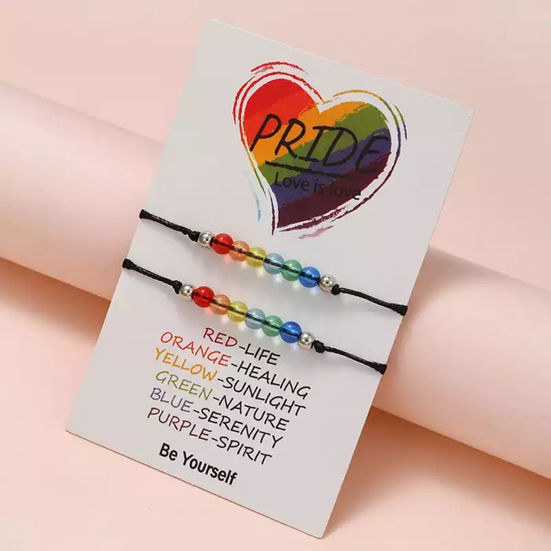 PULSERAS PRIDE LGBT CON EXHIBIDORES