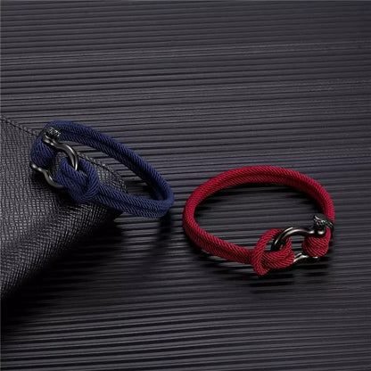 BRAZALETE NAVY BLUE HEBILLA DE HERRADURA LEATHER