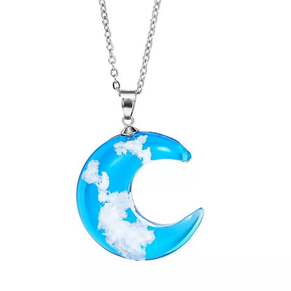 COLLAR CIELO AZUL CON NUBES 3D