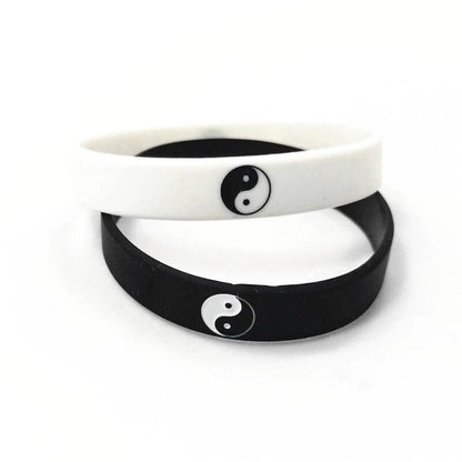 BRAZALETES YIN YANG SILICONE