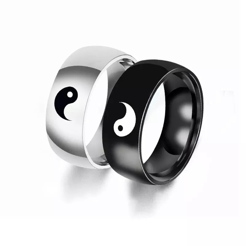 ANILLOS DE PAREJA BFF YIN YANG