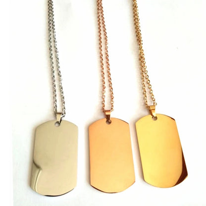 COLLAR PLACA MILITAR UNISEX PERSONALIZABLE