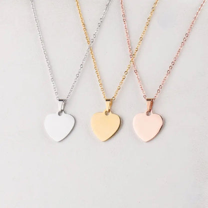 COLLAR CORAZÓN  PEQUEÑO MINIMALISTA PERSONALIZABLE