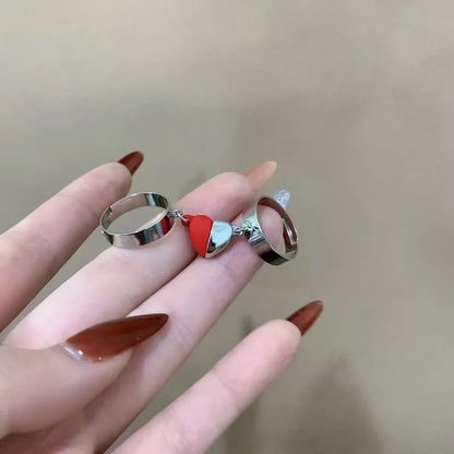 ANILLOS MAGNÉTICOS CORAZONES DE PAREJA