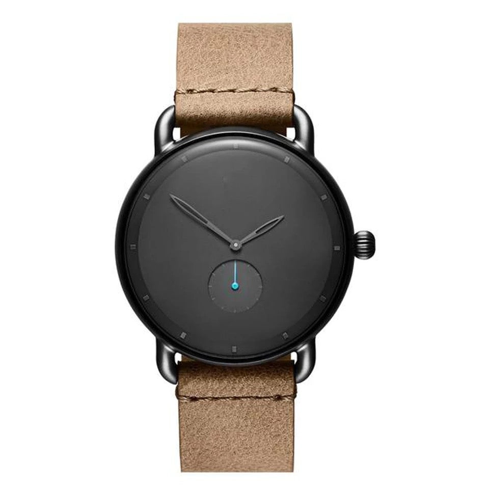 RELOJ MINIMALISTA CRONÓGRAFO CUERO SINTÉTICO