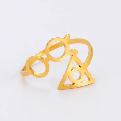 ANILLO HARRY POTTER DISEÑO ABIERTO MINIMALISTA