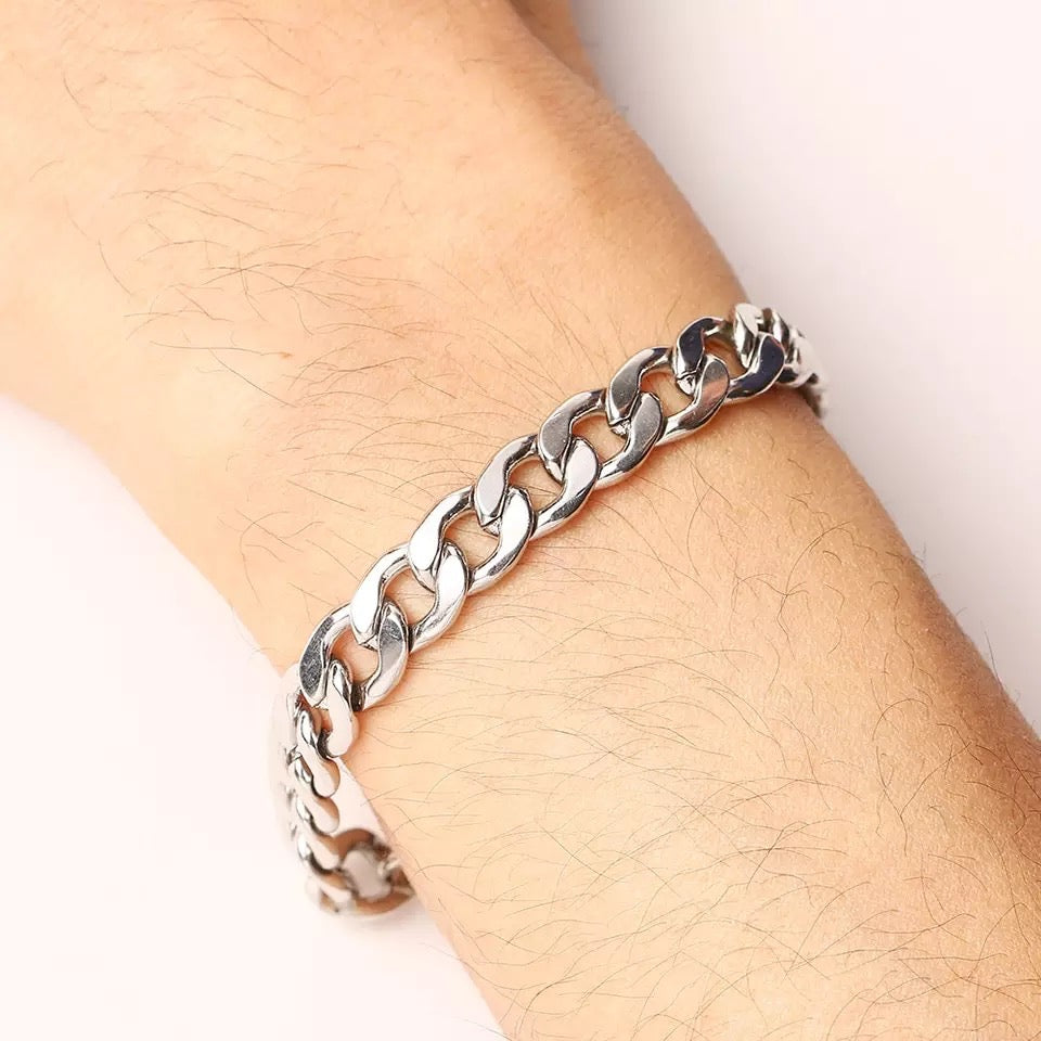 BRAZALETE CADENA ESTILO CUBANO