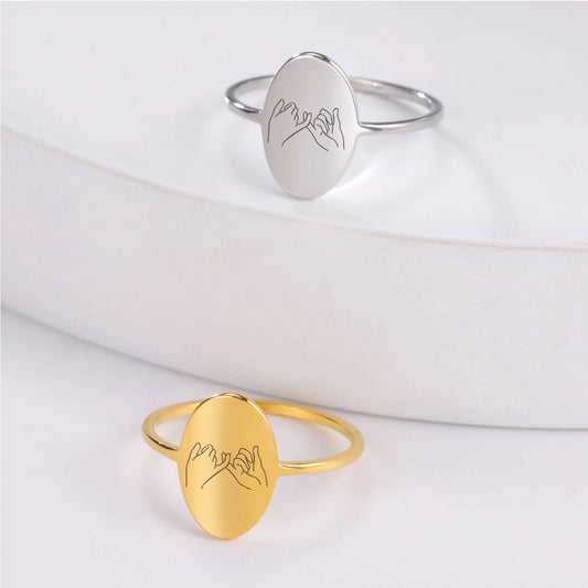 ANILLO PINKY PROMISE  MINIMALISTA