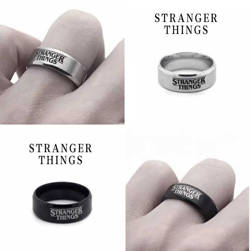 ANILLO STRANGER THINGS   ACERO INOXIDABLE