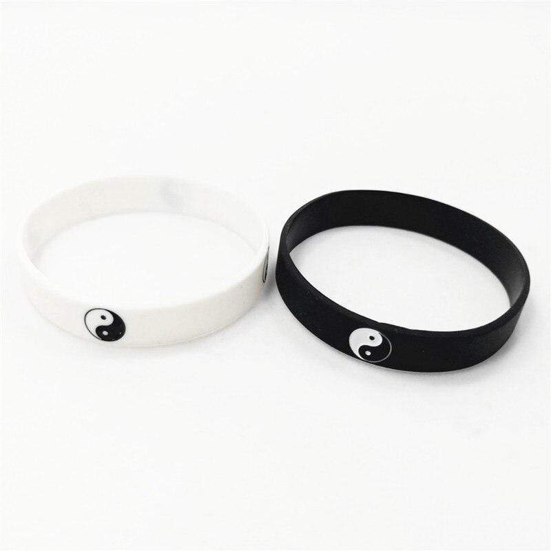 BRAZALETES YIN YANG SILICONE