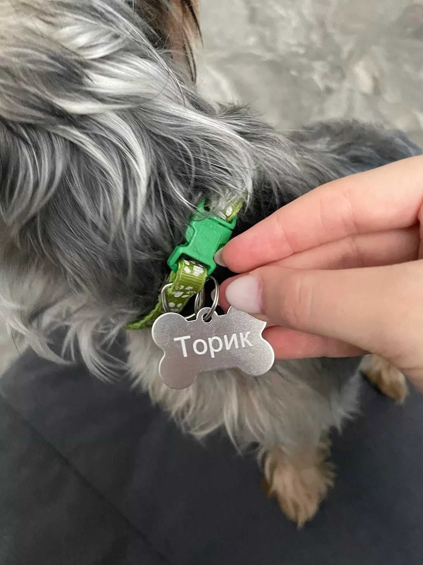 PLACA DE IDENTIFICACIÓN TAG PARA MASCOTAS PERROS PERSONALIZABLE